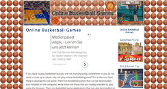 Desktop Screenshot of onlinebasketballgames.org
